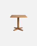 Mesa de comedor RUMAH de madera de teca 80 x 80 x 75 cm en color natural