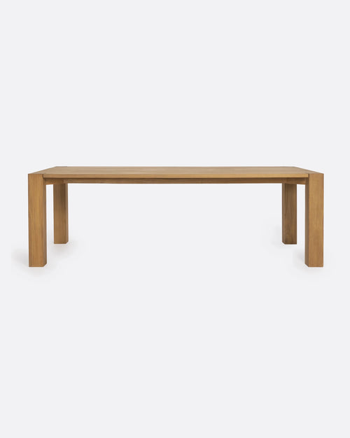 Mesa de comedor SERAI de madera de teca reciclada 200 x 100 x 75 cm en color natural
