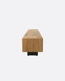 Mueble de TV CORA de madera de teca reciclada y cuerda de papel 160 x 40 x 49 cm