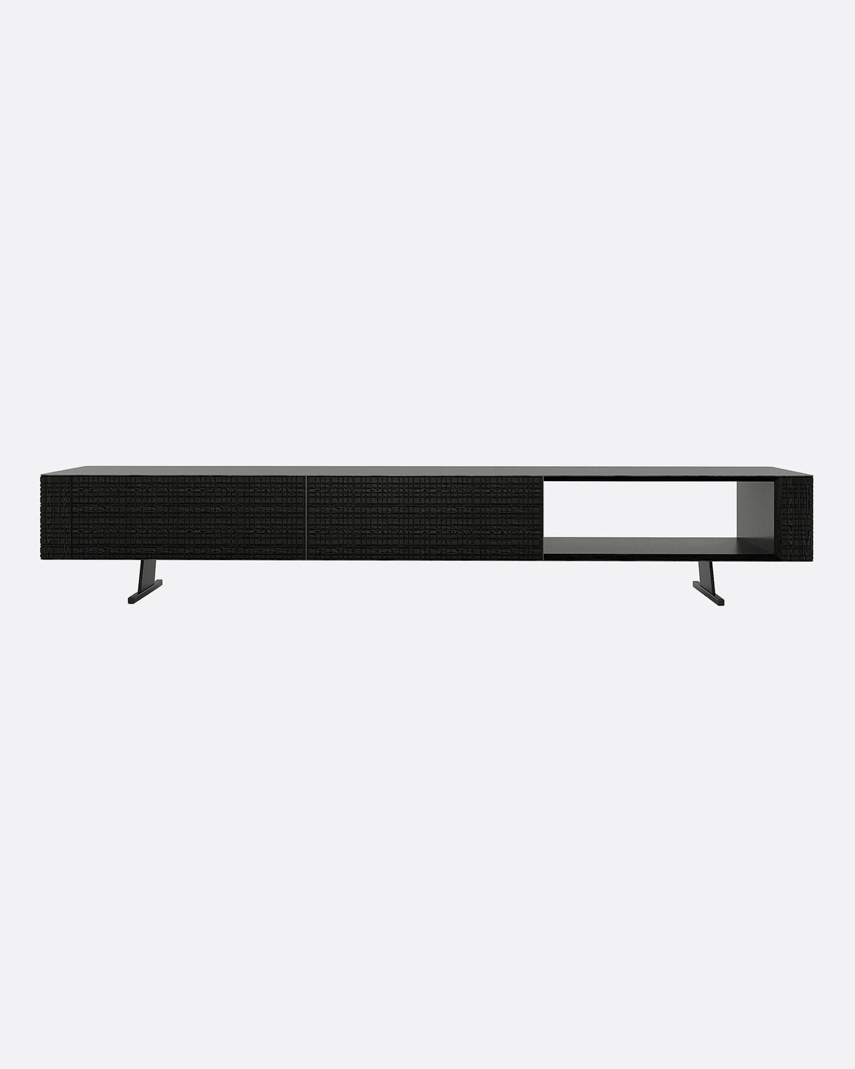 Meuble TV FORGE en bois de teck 240 x 45 x 41 cm