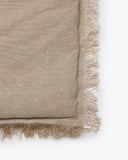 Pie de cama MUNNAR de lino 100 x 220 cm en color natural