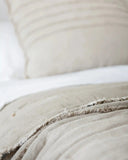 Pie de cama MUNNAR de lino 100 x 220 cm en color natural
