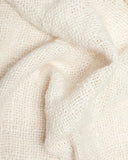 Plaid BADA de lino 170 x 130 cm en color blanco