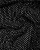 Plaid KARIKAL de algodón orgánico 170 x 130 cm en color negro