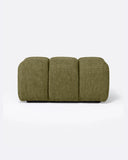 Puf CHOPIN de olefina reciclada 89 x 69 x 42 cm en color musgo