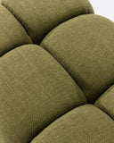 Puf CHOPIN de olefina reciclada 89 x 69 x 42 cm en color musgo