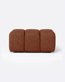Puf CHOPIN de olefina reciclada 89 x 69 x 42 cm en color terracota