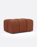 Puf CHOPIN de olefina reciclada 89 x 69 x 42 cm en color terracota