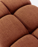 Puf CHOPIN de olefina reciclada 89 x 69 x 42 cm en color terracota