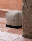 Pouf d'extérieur CACCINI 50 x 50 x 45 cm de hauteur en couleur en coloris mist