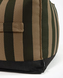Puf de exterior CACCINI 50 x 50 x 45 cm en color natural y verde oscuro (Sahara)