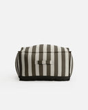 Puf de exterior CACCINI 80 x 80 x 45 cm en color natural y gris oscuro (Charcoal)