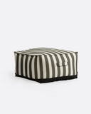 Puf de exterior CACCINI 80 x 80 x 45 cm en color natural y gris oscuro (Charcoal)