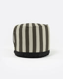Puf de exterior CACCINI Ø 50 cm x 45 cm de altura en color natural y gris oscuro (Charcoal)
