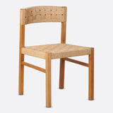 CORA chair in teak and paper cord 52 x 55 x 77 cm in natural colour