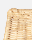 Chaise en rotin et fer