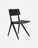 Silla LIKU de madera de teca y aluminio 44 x 55 x 80 cm en color negro
