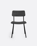 Silla LIKU de madera de teca y aluminio 44 x 55 x 80 cm en color negro