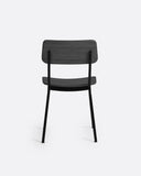 Silla LIKU de madera de teca y aluminio 44 x 55 x 80 cm en color negro