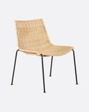 Silla lounge CAMP de ratán y hierro 64 x 58 x 72 cm