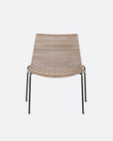Silla lounge de exterior CAMP de ratán sintético y hierro 64 x 57 x 71 cm