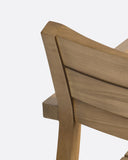 Silla lounge de exterior GENESIS apilable de madera de teca 62 x 73 x 72 cm en color natural (apilable)