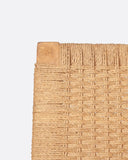 Silla lounge LAWIT de madera de teca y cuerda de papel 62 x 80 x 73 cm en color natural