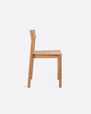 Silla RAWI WA apilable de madera de teca 50 x 47 x 78 cm en color natural