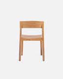 Silla RAWI WA apilable de madera de teca 50 x 47 x 78 cm en color natural