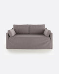 BEETHOVEN LINEAL canapé 2 places en lin 182 x 95 x 94 cm taupe