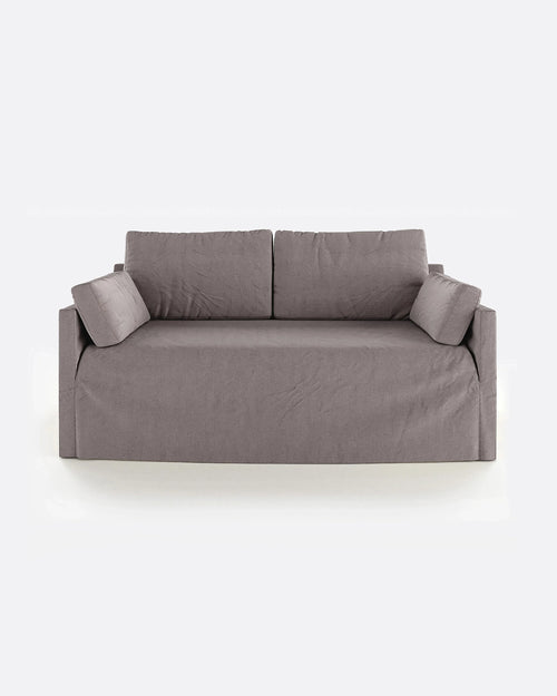 BEETHOVEN LINEAL canapé 2 places en lin 182 x 95 x 94 cm taupe