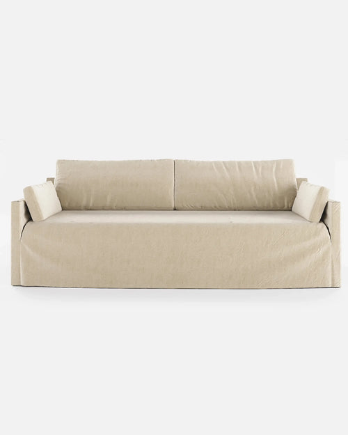 BEETHOVEN LINEAL canapé 4 places en lin 242 x 95 x 94 cm cross