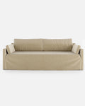 BEETHOVEN LINEAL canapé 4 places en lin 242 x 95 x 94 cm naturel