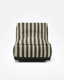 Sofá exterior CACCINI 1 plaza 80 x 95 x 80 cm en color natural y gris oscuro (Charcoal)