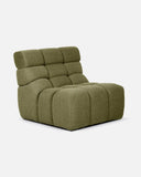 Sofá modular CHOPIN 1 plaza de olefina reciclada 89 x 93 x 78 cm en color musgo