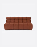 Sofá modular CHOPIN 2/3 plazas de olefina reciclada 190 x 93 x 78 cm en color terracota