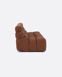 Sofá modular CHOPIN 2/3 plazas de olefina reciclada 190 x 93 x 78 cm en color terracota
