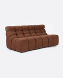 Sofá modular CHOPIN 2/3 plazas de olefina reciclada 190 x 93 x 78 cm en color terracota