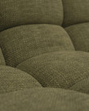Sofá modular CHOPIN 4 plazas de olefina reciclada 215 x 93 x 78 cm en color musgo