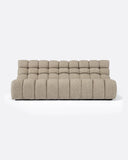 Sofá modular CHOPIN 4 plazas de olefina reciclada 215 x 93 x 78 cm en color natural