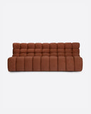 Sofá modular CHOPIN 4 plazas de olefina reciclada 215 x 93 x 78 cm en color terracota