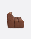 Sofá modular CHOPIN 4 plazas de olefina reciclada 215 x 93 x 78 cm en color terracota