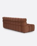 Sofá modular CHOPIN 4 plazas de olefina reciclada 215 x 93 x 78 cm en color terracota