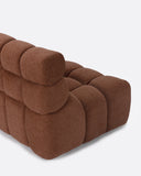 Sofá modular CHOPIN 4 plazas de olefina reciclada 215 x 93 x 78 cm en color terracota