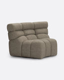 Sofá modular CHOPIN rinconero round de olefina reciclada 130 x 97 x 80 cm en color natural