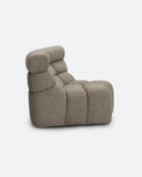Sofá modular CHOPIN rinconero round de olefina reciclada 130 x 97 x 80 cm en color natural