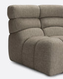 Sofá modular CHOPIN rinconero round de olefina reciclada 130 x 97 x 80 cm en color natural