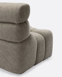Sofá modular CHOPIN rinconero round de olefina reciclada 130 x 97 x 80 cm en color natural