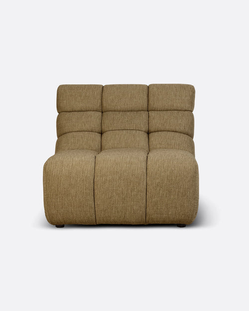 Canapé d'extérieur modulable CHOPIN 1 place en oléfine recyclée 89 x 93 x 78 cm en couleur sable (Sand)