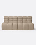 Sofá modular de exterior CHOPIN 2/3 plazas de olefina reciclada 190 x 93 x 78 cm en color natural